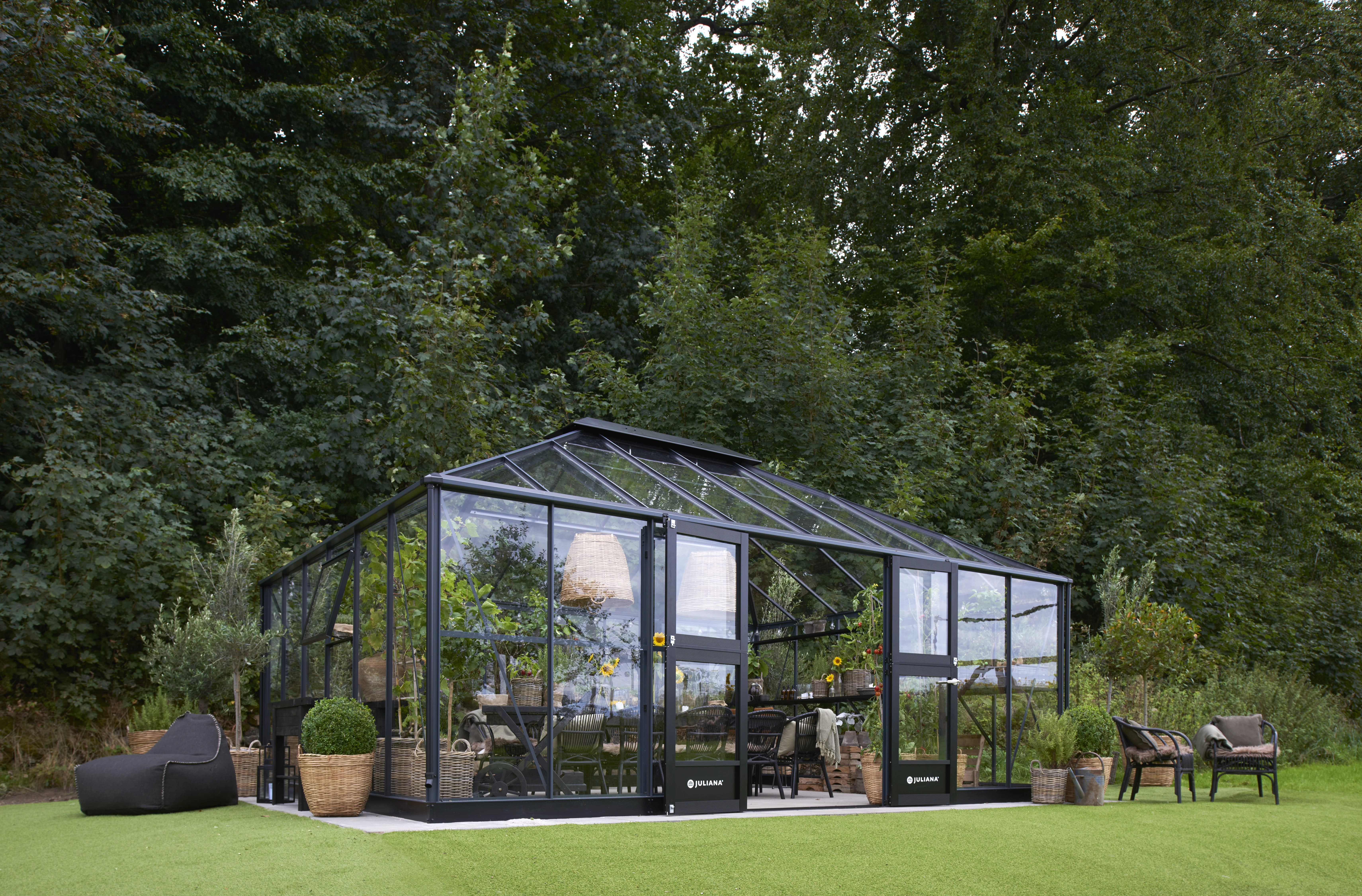 Royal Well Tuinkamer Grand Oase 25,6 m2 Antraciet - Afbeelding 8